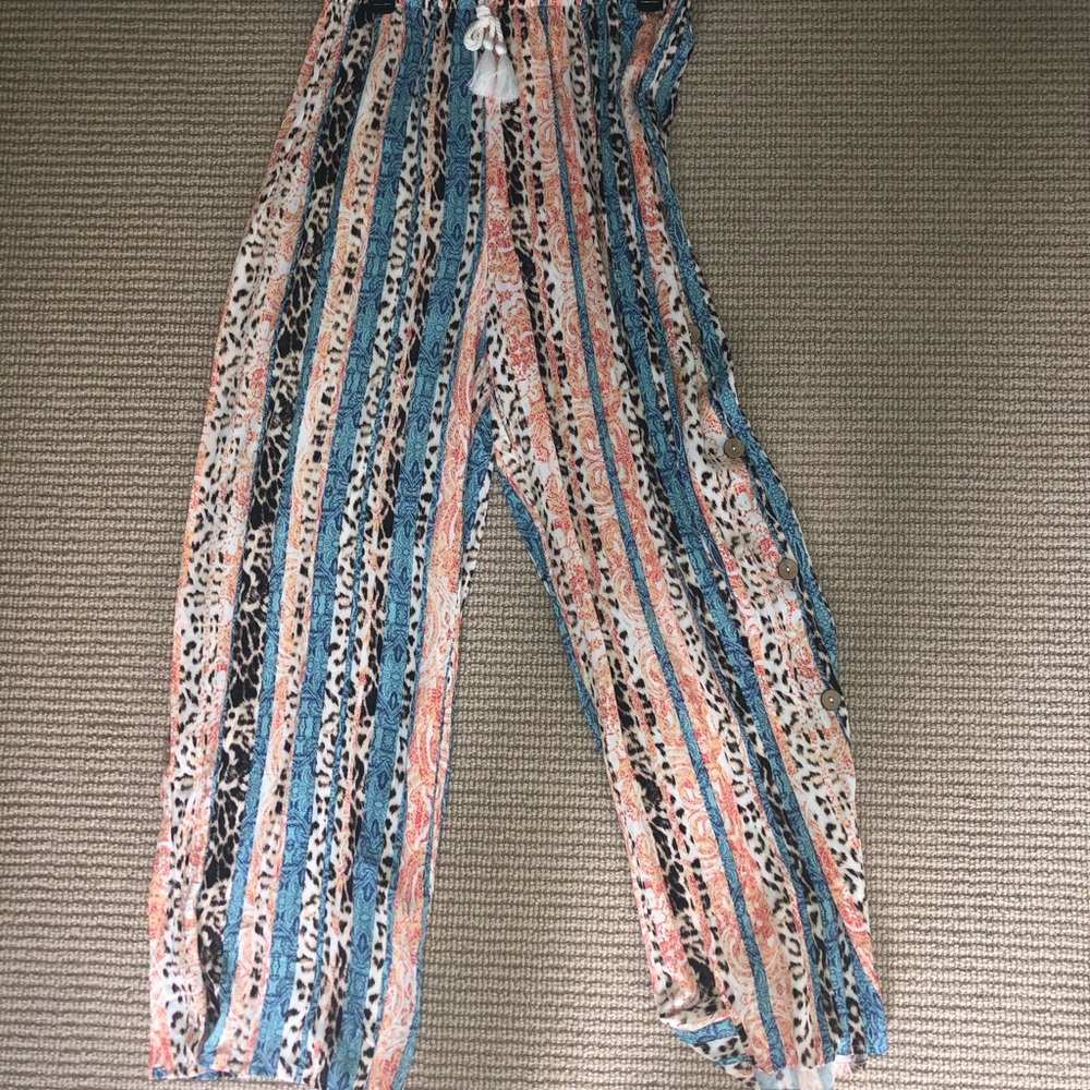 Hazel Boutique flowy beach pants